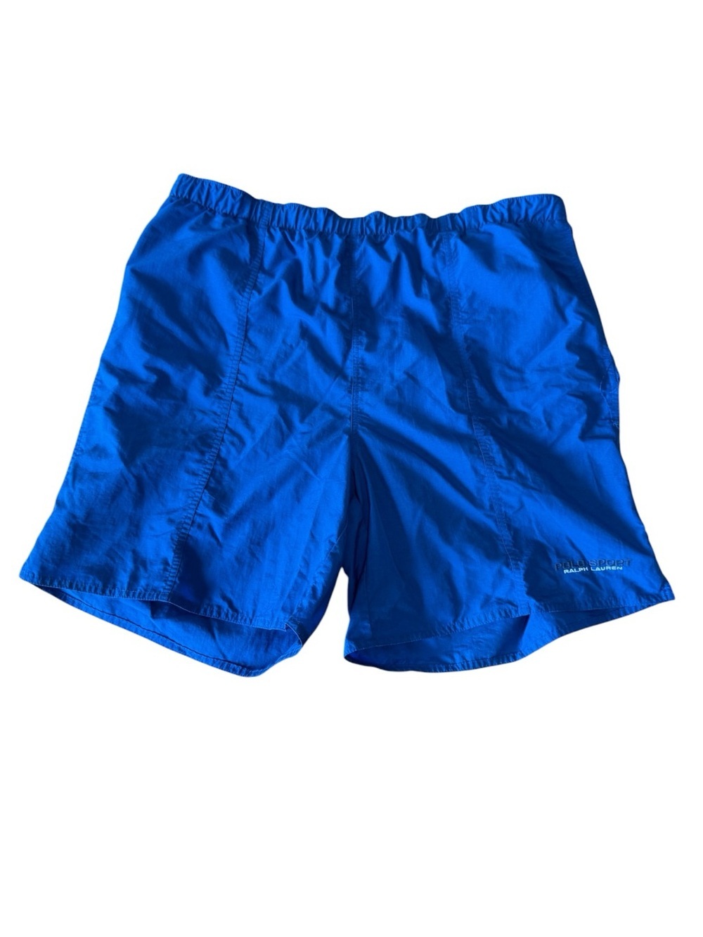 Vintage Polo Sport Ralph Lauren Mens Blue Swim Trunks Mesh Lined Shorts XXL